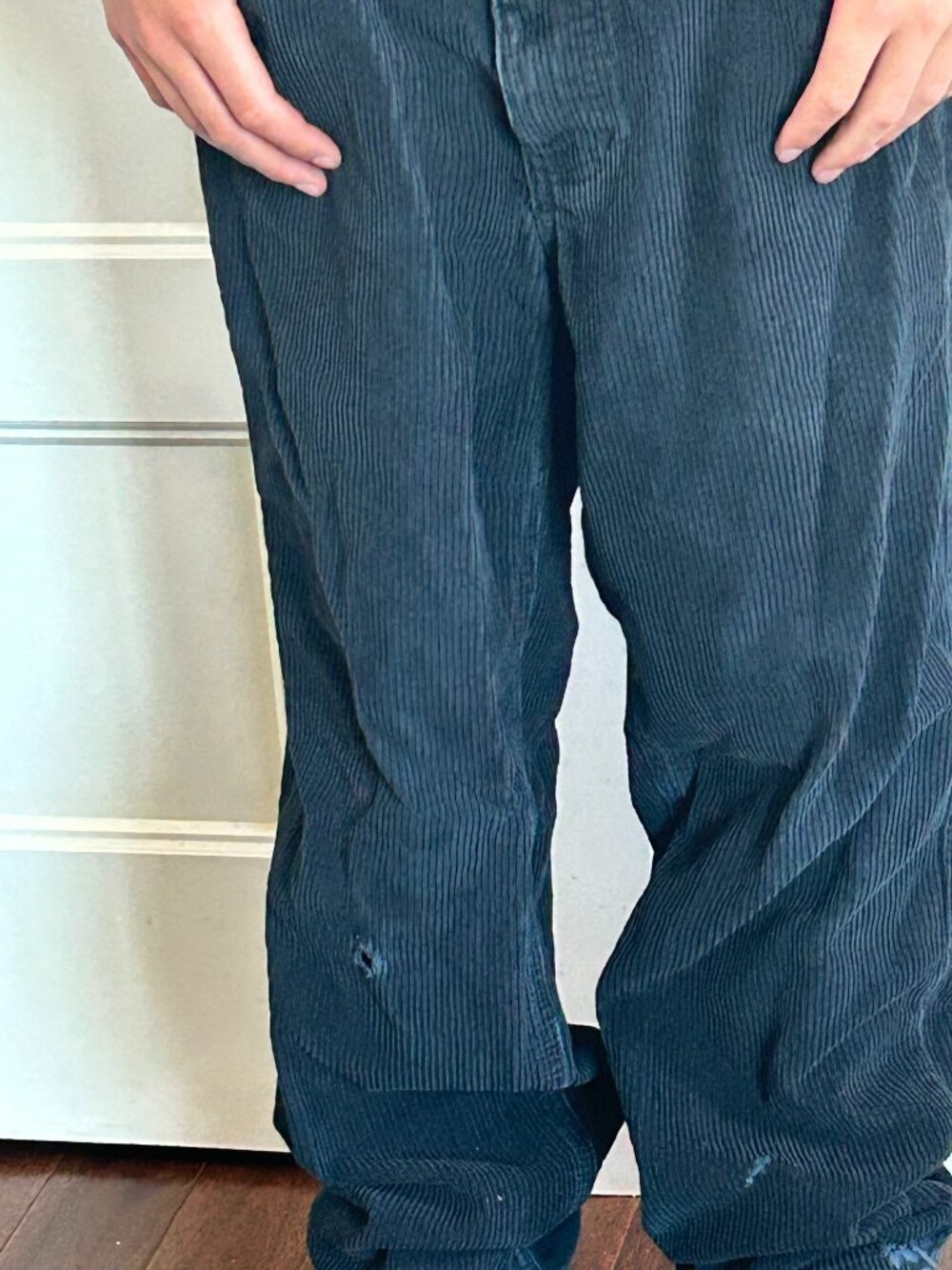 Vintage Distressed Black Empyre Corduroy Pants Size 30